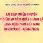 Tài liệu Tuyên truyền Kỷ niệm 90 năm Ngày thành lập Đảng Cộng sản Việt Nam